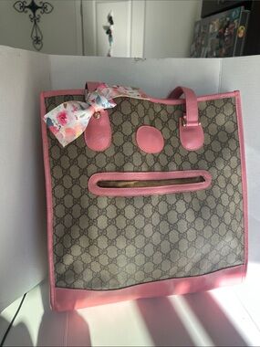 Gucci Monogram Tote Refreshed with Angelus Acrylic Leather Paint and sealer